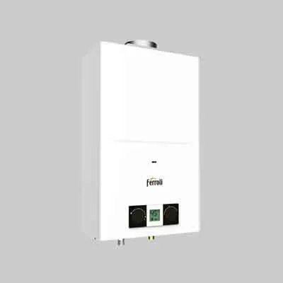 SCALDABAGNO MURALE GAS 'PEGASO ECO' CAMERA APERTA Lt 14 - GPL. Prezzo per Pezzo.