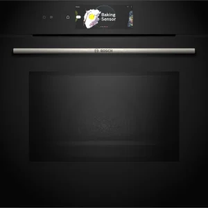 Serie microonde Bosch 8, forno di installazione con funzione microonde, 60 x 60 cm, nero