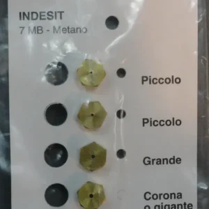 Set 5 ugelli 7mb gas metano piano cottura indesit Micromic