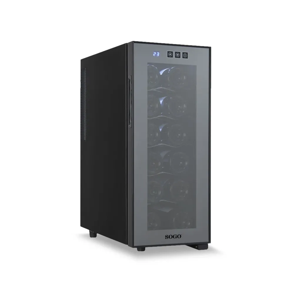 SOGO Frigorifero vino cantinetta 12 bottiglie cantina 50W / 33L / R600A / controllo touch