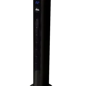 Solis Ventilatore torre Easy Breezy – 50 W, 3 velocità, oscillante, timer, telecomando, 44,8 dB(), nero