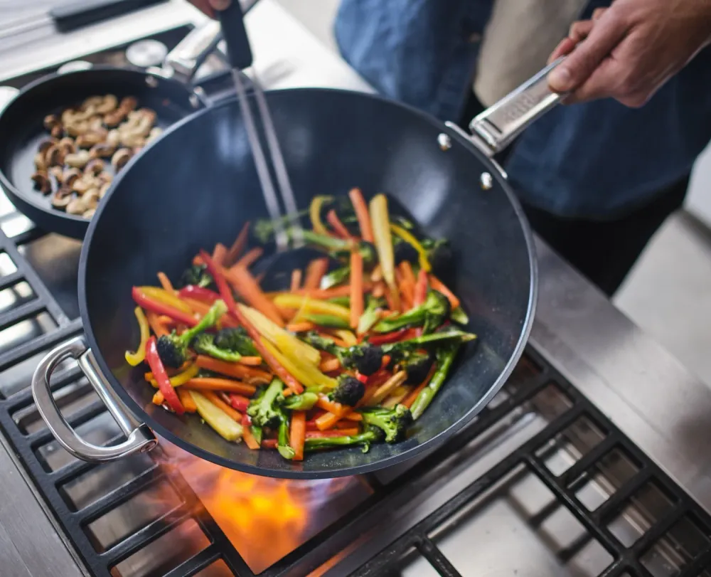 Space wok d32cm gestisce pieghevole