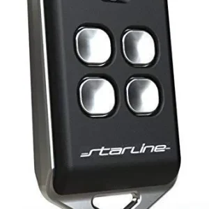 STARLINE RADIOCOMANDO Universale Twin AU4T 433 MHz (433.92) codice Fisso Nero