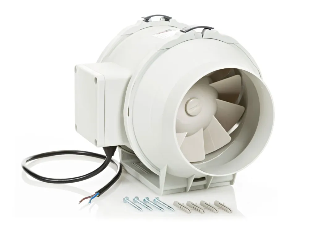 STERR DFA125 - 125 mm Ventilatore da Condotto, motore due velocità, 248 m³/h, 28 W