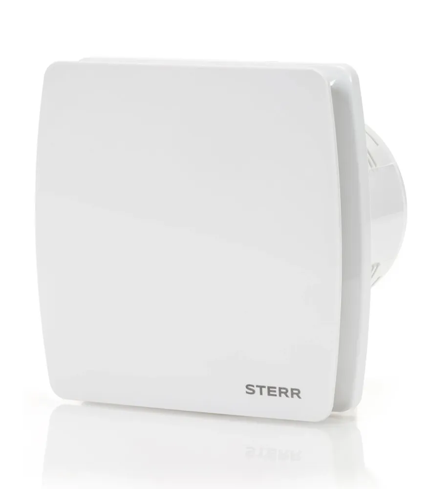 STERR LFS100-QH - 100 mm Aspiratore da Bagno, con sensore umidità, 95 m³/h, Bianco