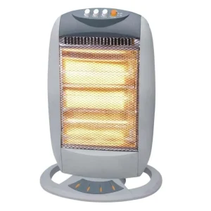 STUFA ELETTRICA ALOGENA QUARZO OSCILLANTE 400-800-1200W BASSO CONSUMO 3 POTENZE