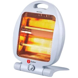 Stufa Elettrica Elementi Al Quarzo 800W Radiatore Stufetta Alogena Casa Ufficio