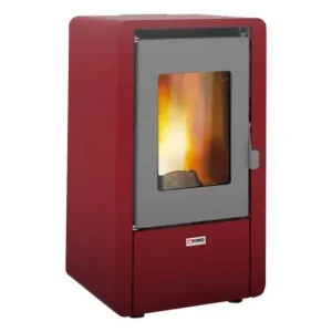 STUFA PELLET KING 60 KW 6,15 BORDEAUX PER AMBIENTI FINO 55 M2 - NEW(TELECOMANDO OPTIONAL)