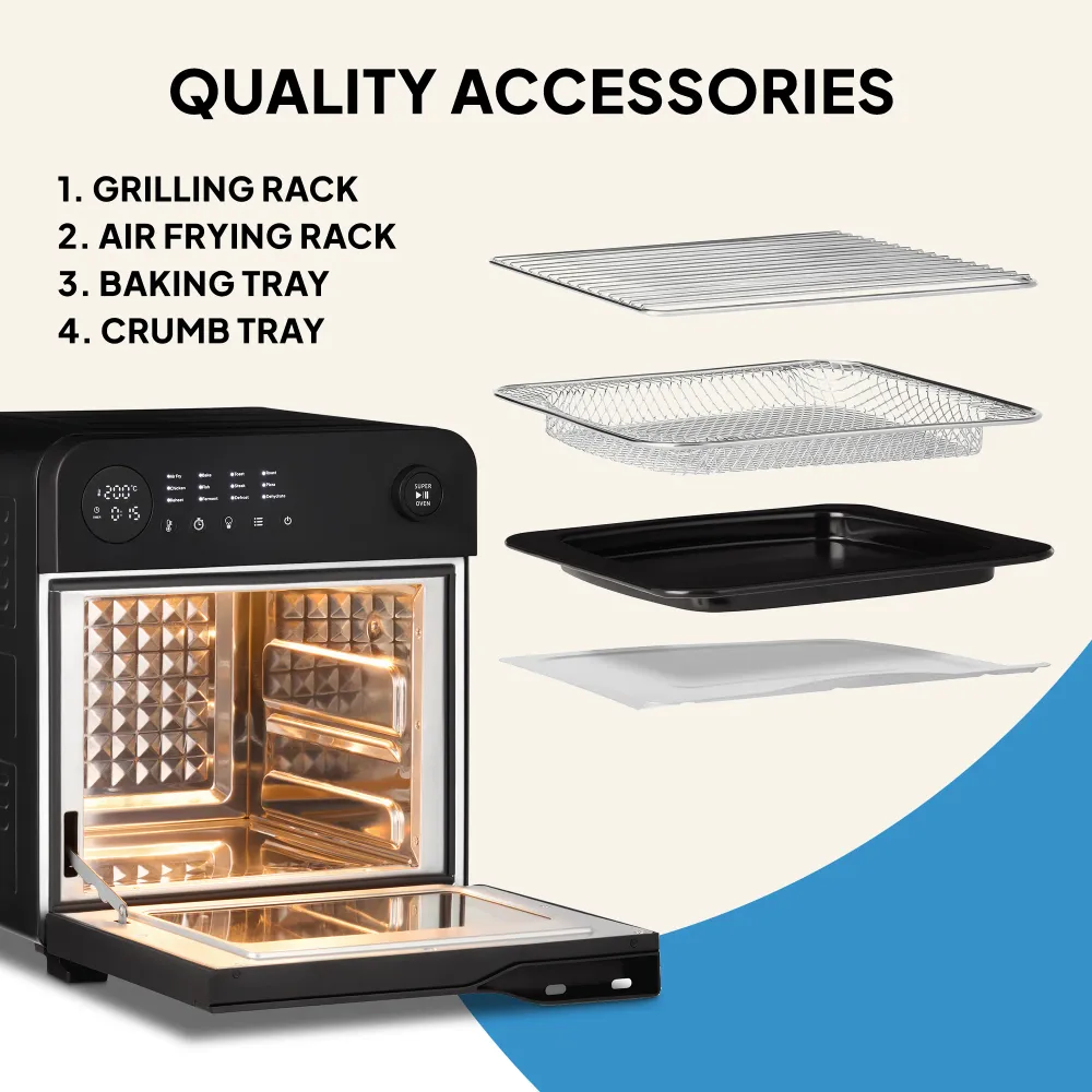 Super Oven - Forno friggitrice digitale da 15 l