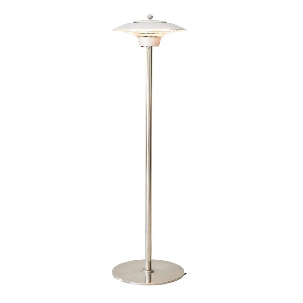 TECNO AIR SYSTEM Riscaldatore Infrarossi Piantana Modello Ruby Patio RP-1500 - Colore Argento - Da Esterno