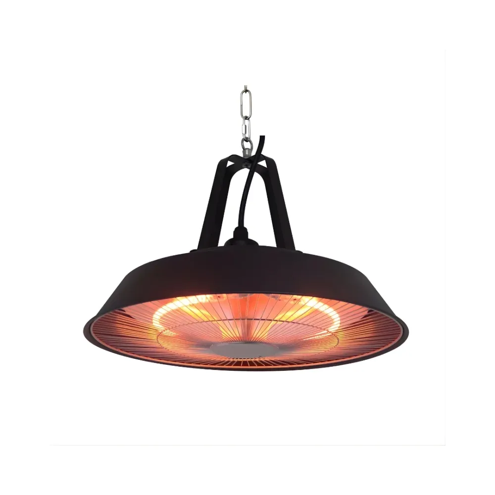 TECNO AIR SYSTEM Riscaldatore Infrarossi Sospensione Modello Ruby Patio RG1500-AP - Colore Nero