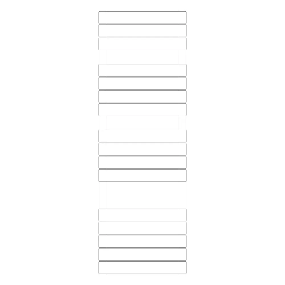 Termoarredo idraulico modello Egadi di Lazzarini 1512x500 mm B-Brass
