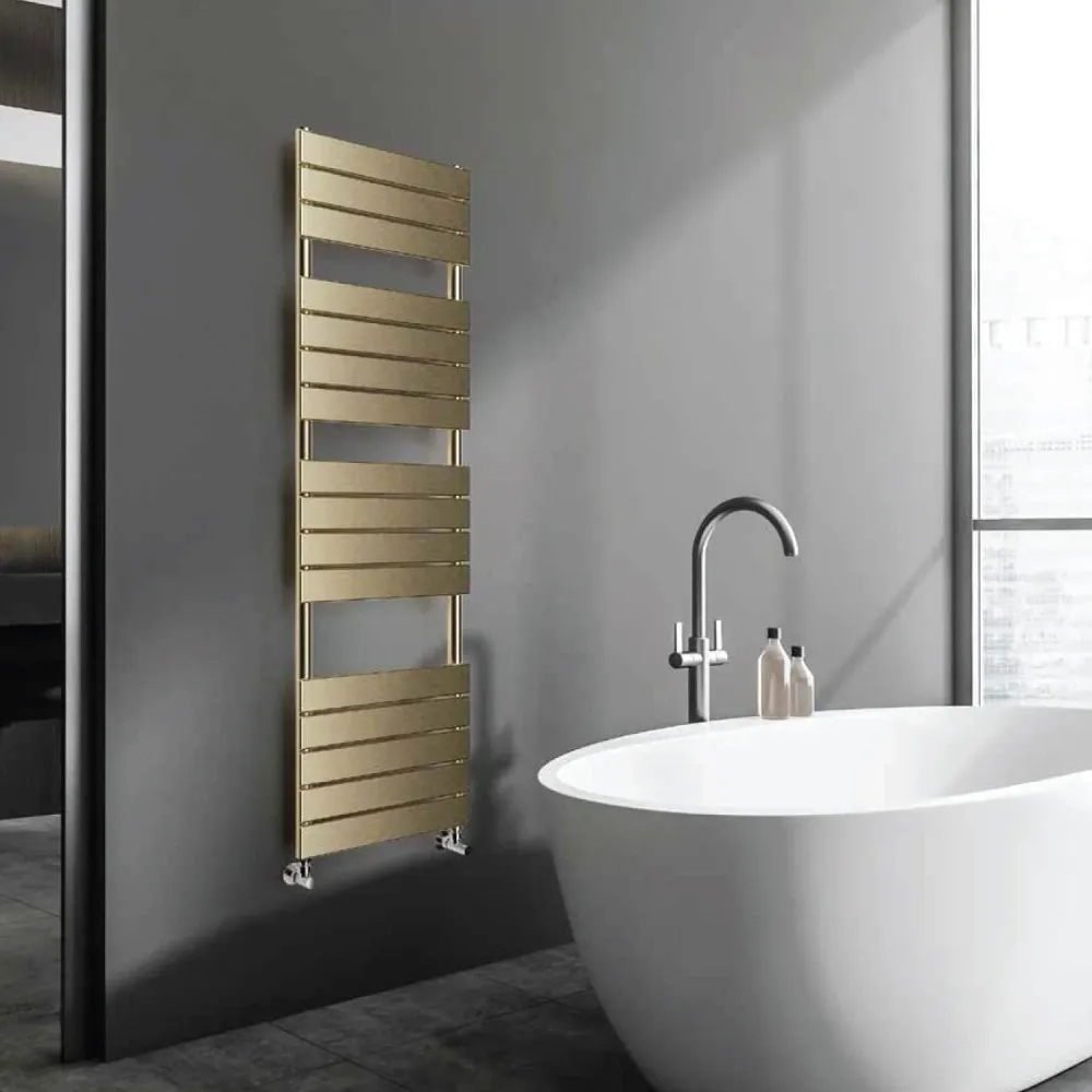 Termoarredo idraulico modello Egadi di Lazzarini 1512x500 mm B-Brass