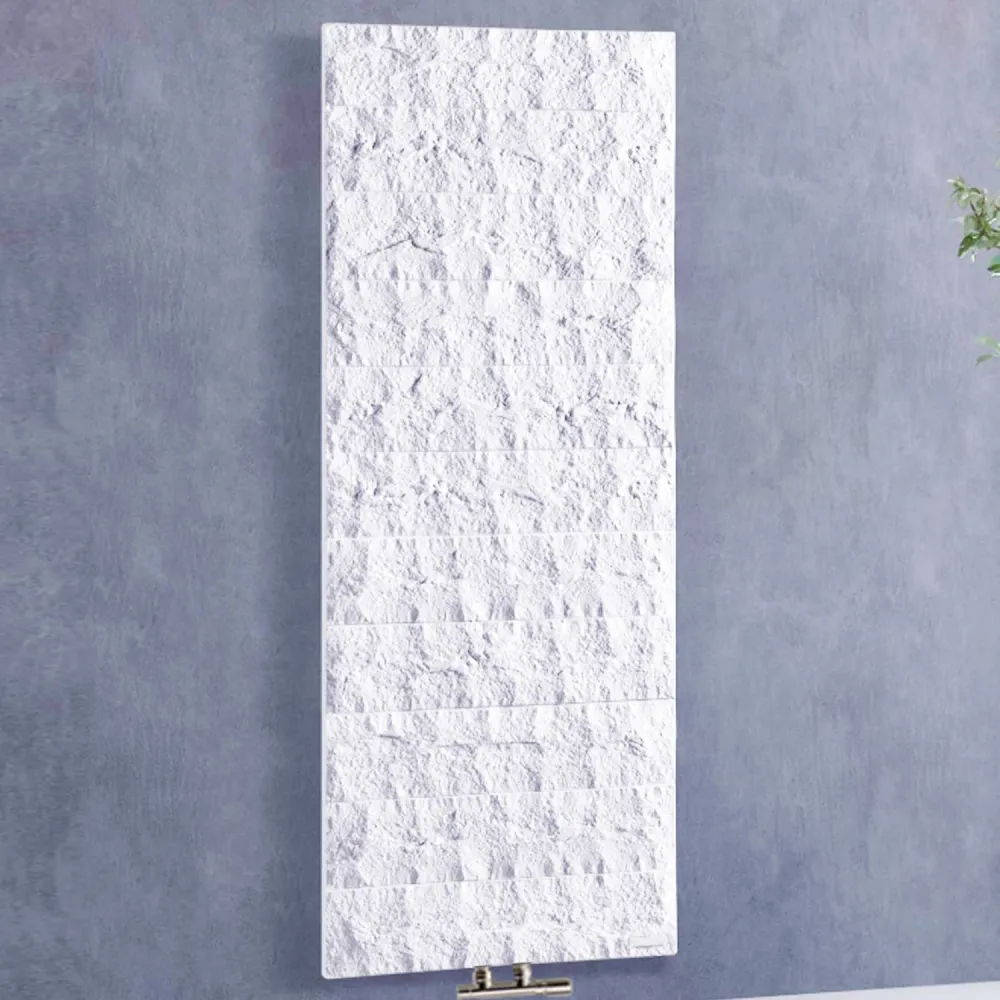 Termoarredo piastra modello Toscana 180x55 cm interasse 5 cm - Bianco