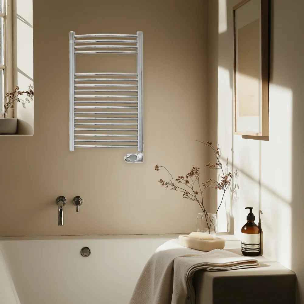 Termoarredo Scaldasalviette Elettrico VARENNA 300W 771x500 mm term. riempimento/pilote - Cromato