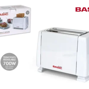 TOSTAPANE 2 FETTE 700W BIANCA BASIC HOME