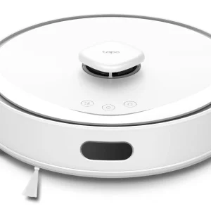 TP-Link Aspirapolvere robot Tapo RV30 Max con stazione di aspirazione e funzione di lavaggio – 5300 Pa, 150 min