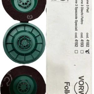 Tris Dischi Spazzole Ruvide Originali per Lucidatrice Vorwerk Folletto PL510 PL511 PL512