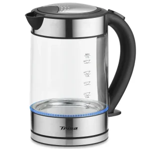 Trisa Bollitore elettrico – 1,7 l, acciaio inossidabile/vetro, 6456.6945