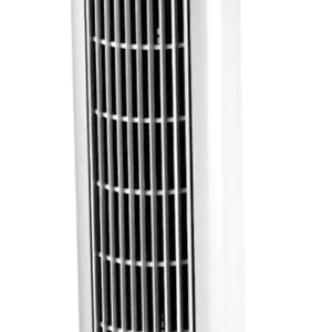 Trisa Ventilatore torre Fresh Air – 45 W, 3 velocità, oscillante, 48 dB(), argento
