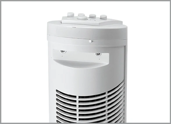 Trisa Ventilatore torre Fresh Air – 45 W, 3 velocità, oscillante, 48 dB(), argento
