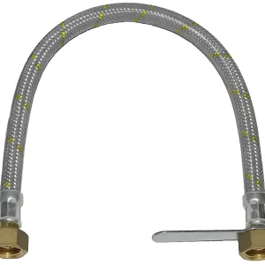 Tubo Flessibile Per Centraline Gas Con Chiave Attacco 1/2 Ff Cm. 100 6.00 Pz