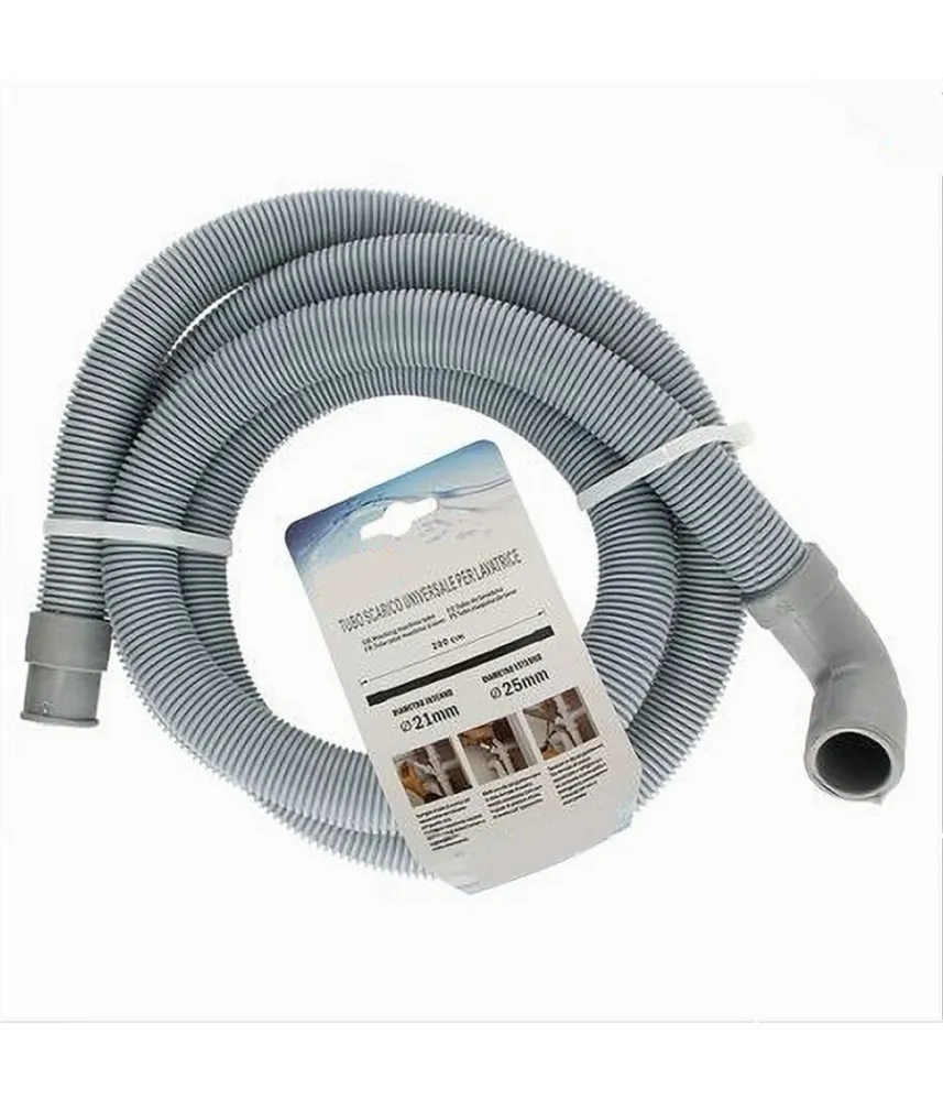 Tubo Di Scarico Universale Per Lavatrice Lavastoviglie Da 200 Cm Corrugato 59054
