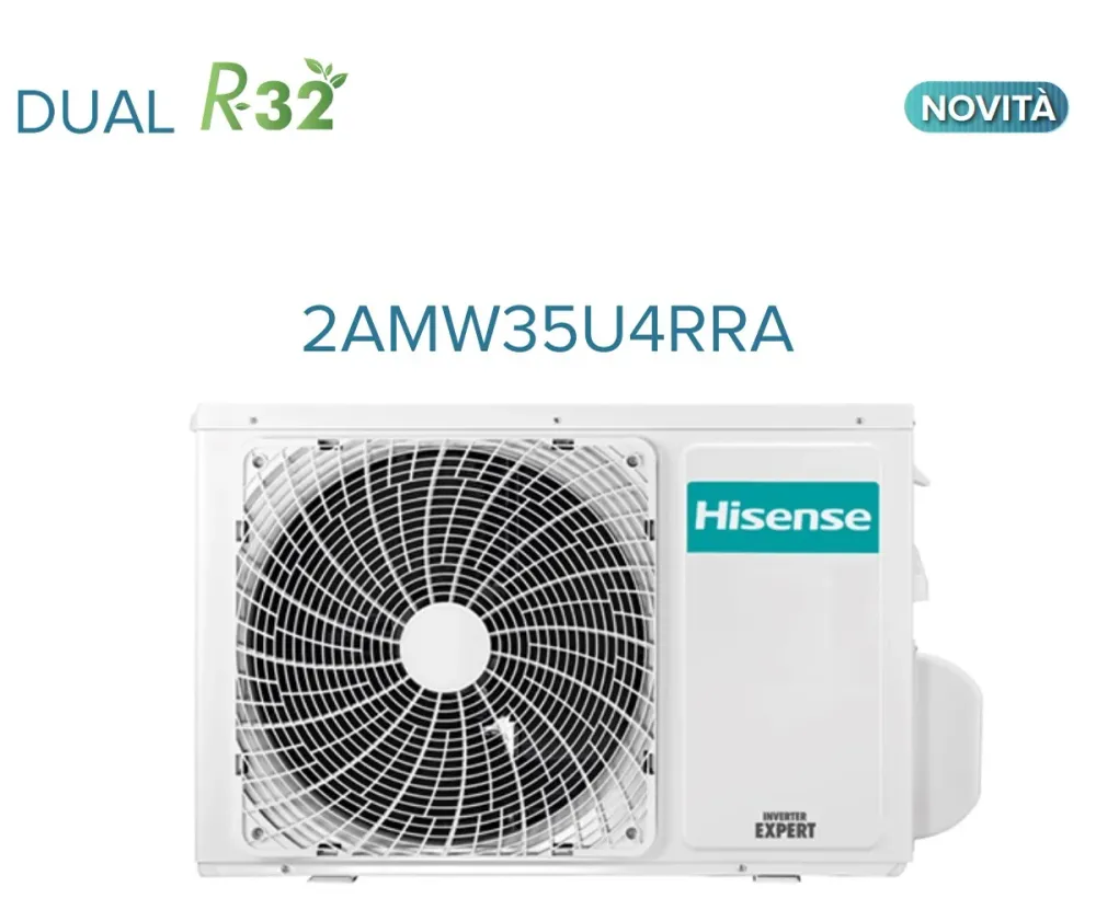 Unità Esterna Hisense Motore Multisplit 2AMW35U4RRA Dual Split R-32 Classe ++/+