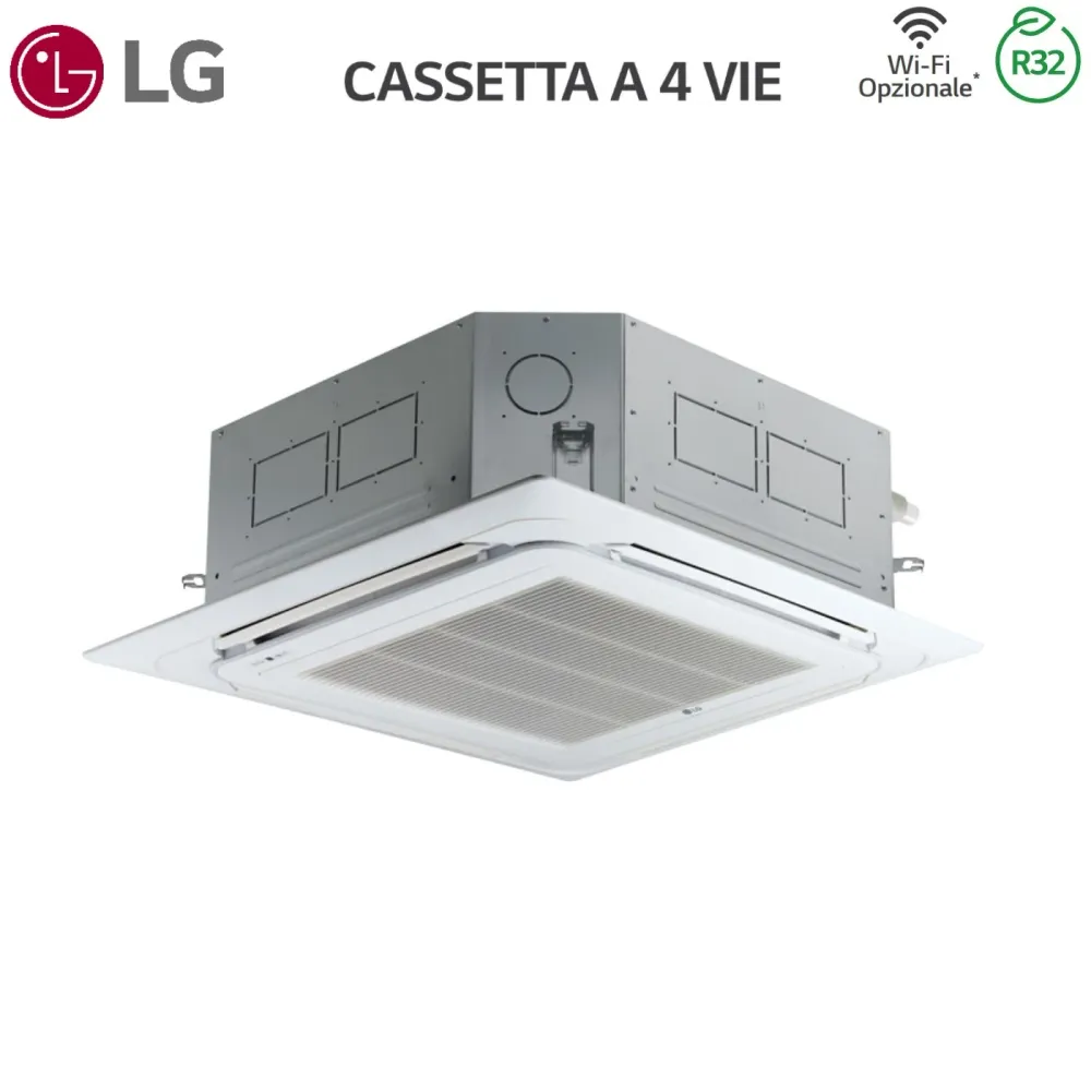 Unità interna LG Cassetta 4 Vie 12000 Btu CT12F R-32 Wi-Fi Optional con Pannello Incluso