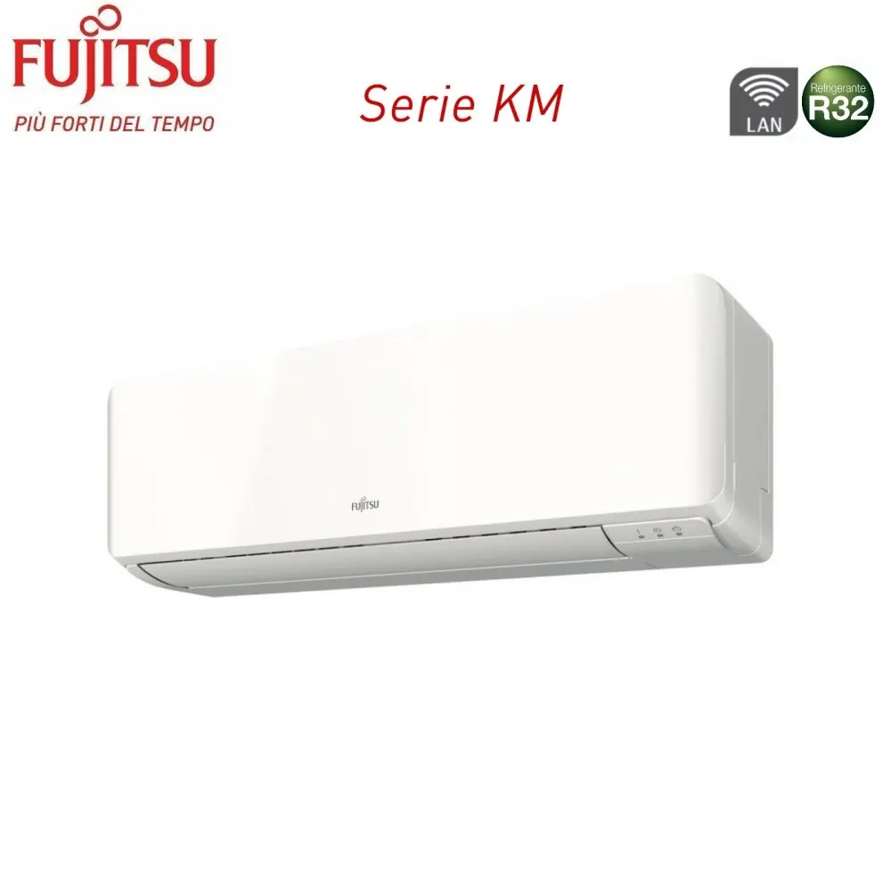 Unità Interna Parete Fujitsu serie KM 14000 Btu ASYG14KMCF R-32 Wi-Fi Integrato