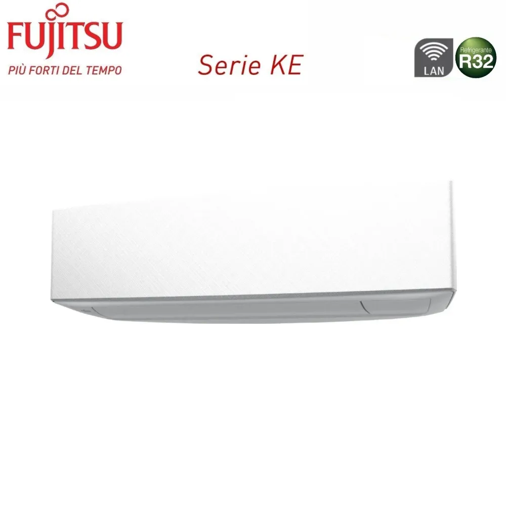 Unità Interna Parete Fujitsu serie KE WHITE 14000 Btu ASYG14KETF R-32 WI-Fi Integrato Colore Bianco