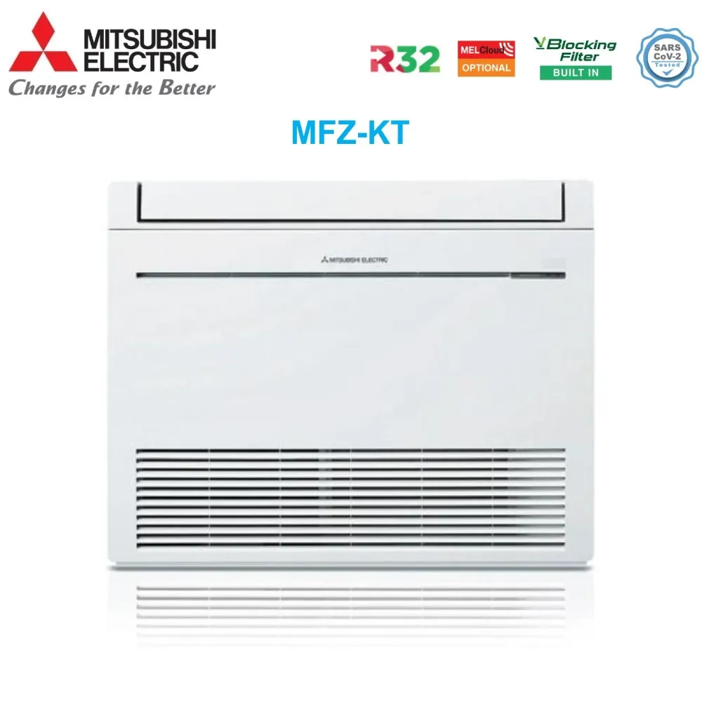 Unità Interna Pavimento Mitsubishi Electric 9000 Btu MFZ-KT25VG R-32 Wi-Fi Optional Telecomando Incluso