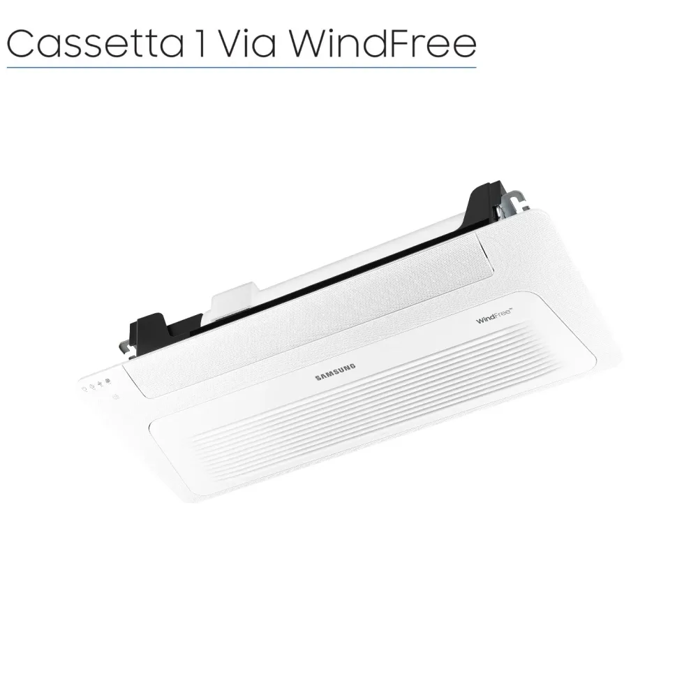 Unità Interna Samsung Cassetta WindFree 1 Via Slim 9000 Btu AJ026TN1DKG R-32 Wi-Fi Optional con Pannello Incluso