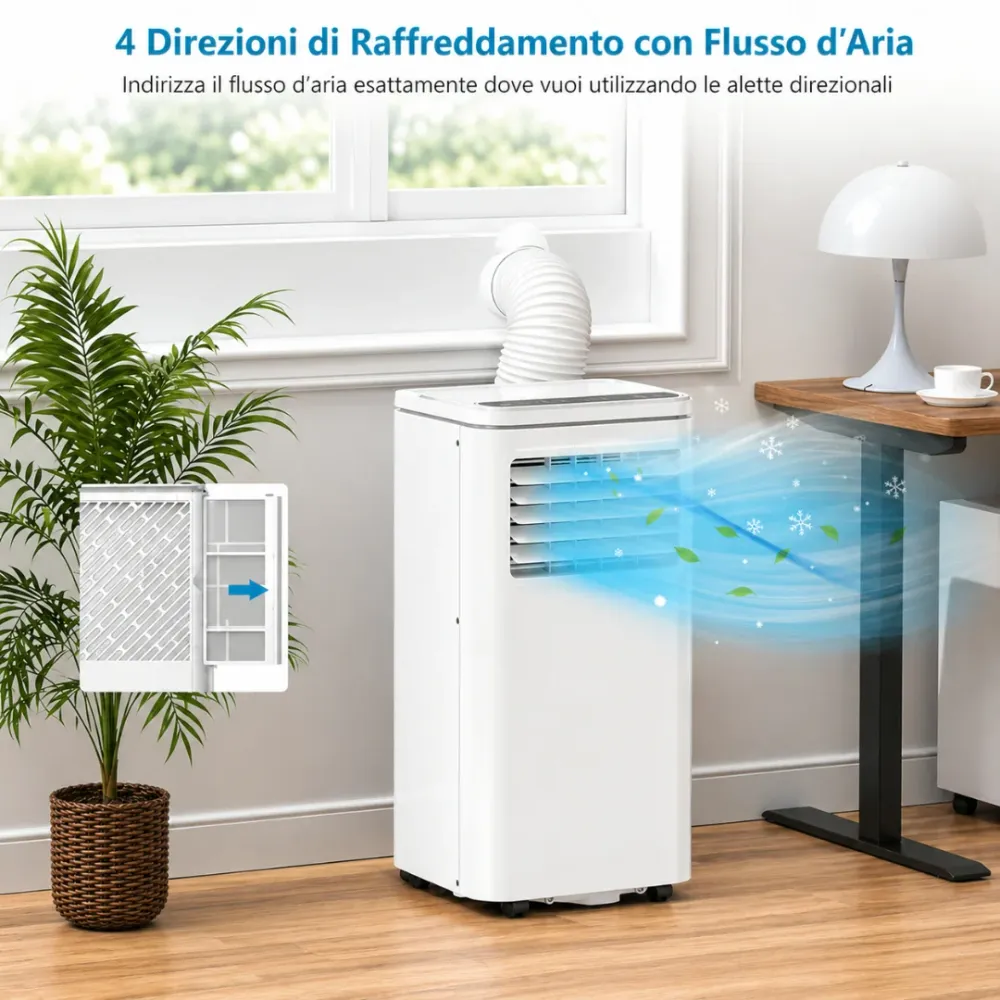 Ventilatore Estivo Condizionatore Portatile Compatto e Silenzioso