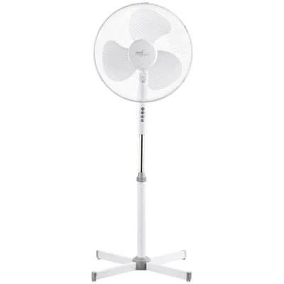 Ventilatore da Pavimento Oscillante Melchioni 40cm 40W - 3 Velocità Bianco 125cm