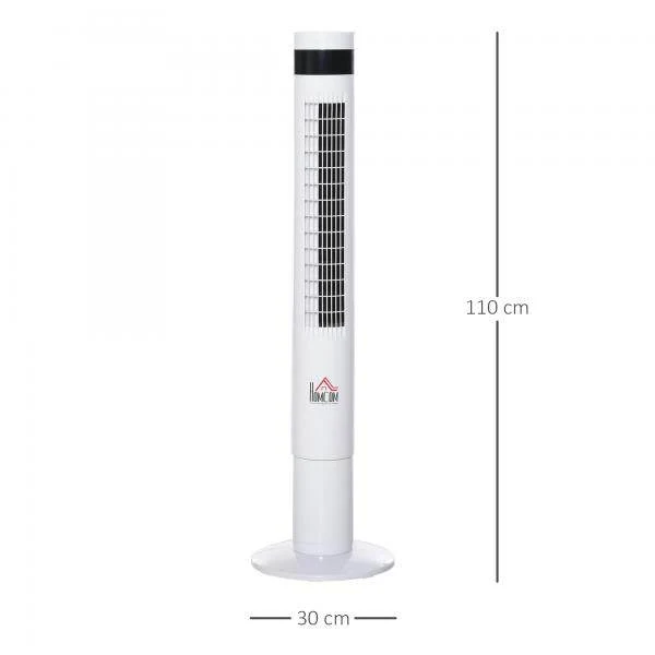 Ventilatore torre con telecomando 85° oscillante 110cm ventilatore piantana 50 W