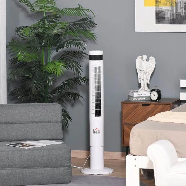 Ventilatore torre con telecomando 85° oscillante 110cm ventilatore piantana 50 W