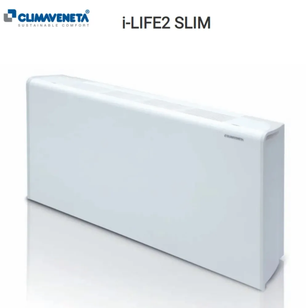 Ventilconvettore Fan Coil con Ventilatore Tangenziale e Motore Inverter Climaveneta Modello i-LIFE2 SLIM 080 Versione 2 Tu...