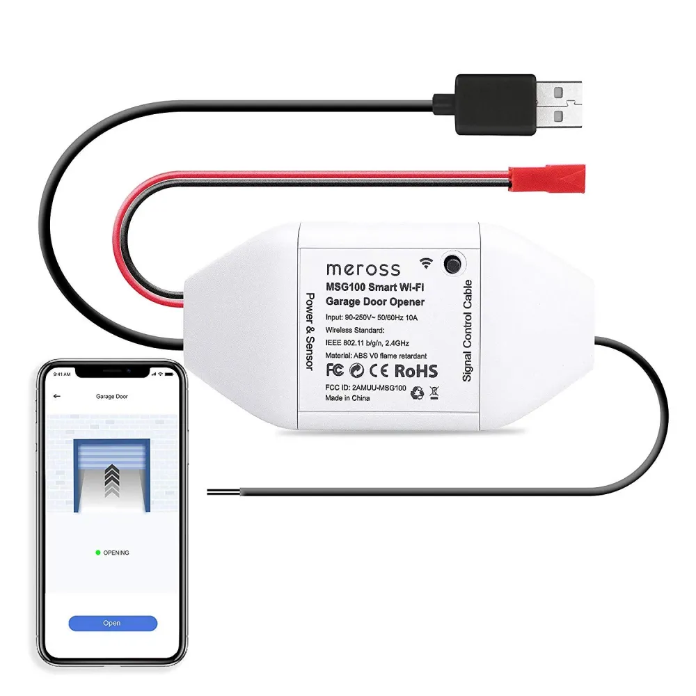 Wifi Apriporta Garage Door Opener Smart 18,8 x 11,7 x 4,5 cm, Bianco