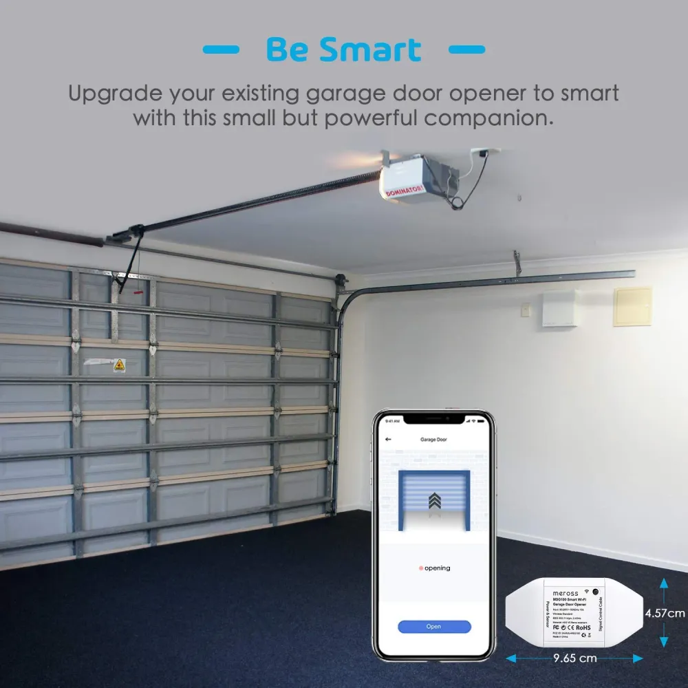 Wifi Apriporta Garage Door Opener Smart 18,8 x 11,7 x 4,5 cm, Bianco