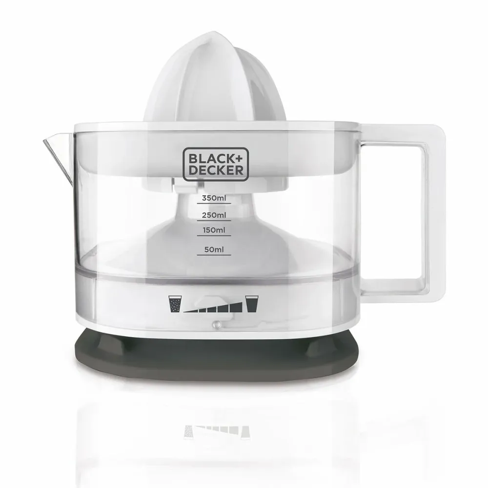 Spremiagrumi Elettrico Nero puro & Decker BXCJ25E Bianco 25 W (350 ml)