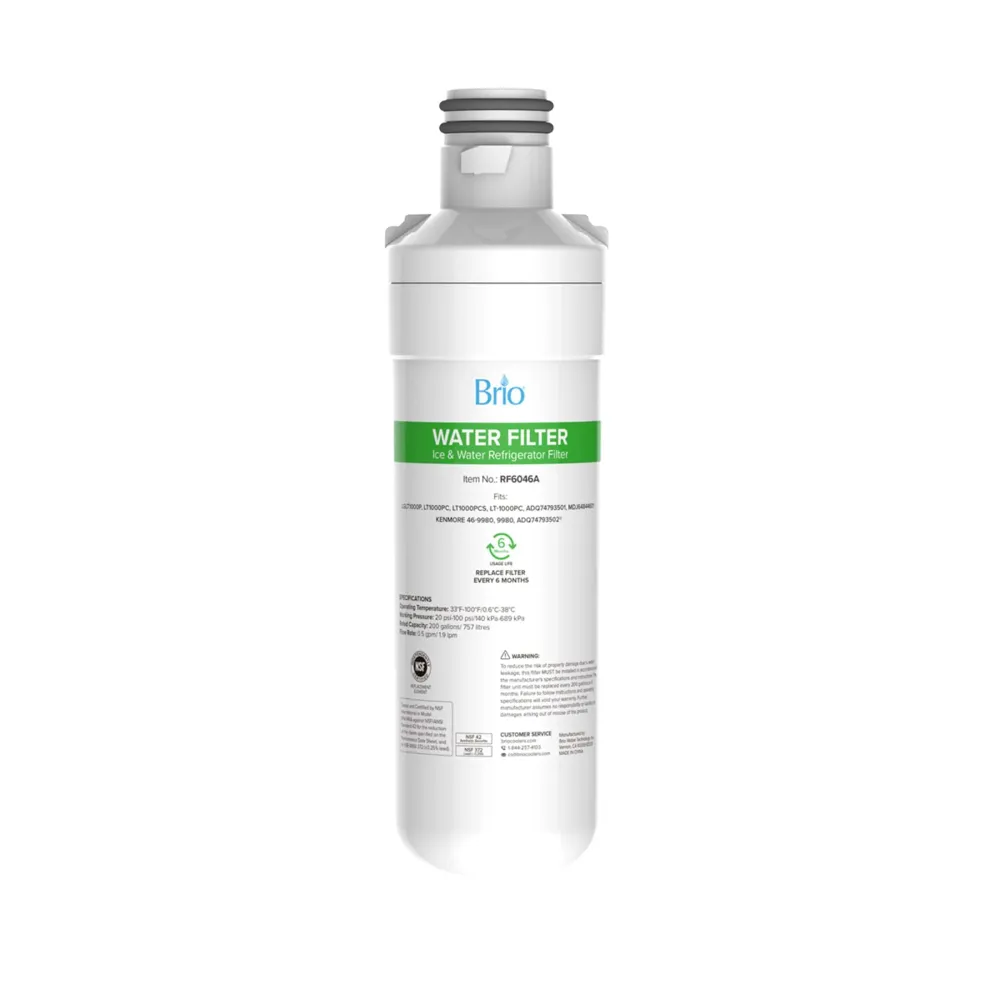 Sistema di Sbrinamento Brio 6046A Refrigerator Filter - LGLT1000P, LT1000PC, LT1000PCS, LT-1000PC, ADQ74793501