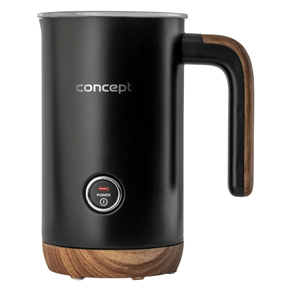 Concept Nordic NM4101 Milk Frother 500W Black Latte Cappuccino Frappe Focoso Chocolate 3 Modes Stainless Steel