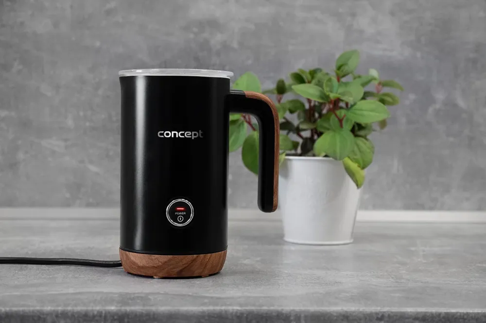 Concept Nordic NM4101 Milk Frother 500W Black Latte Cappuccino Frappe Focoso Chocolate 3 Modes Stainless Steel