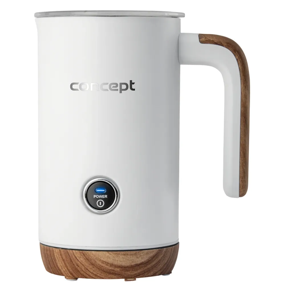 Concept Nordic NM4101 Milk Frother 500W White Latte Cappuccino Frappe Hot Chocolate 3 Modes Stainless Di acciaio