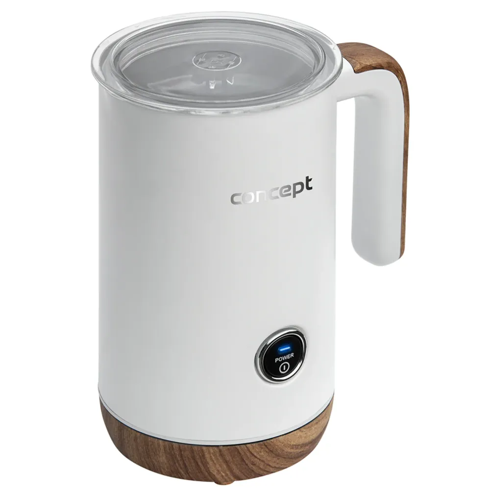 Concept Nordic NM4101 Milk Frother 500W White Latte Cappuccino Frappe Hot Chocolate 3 Modes Stainless Di acciaio