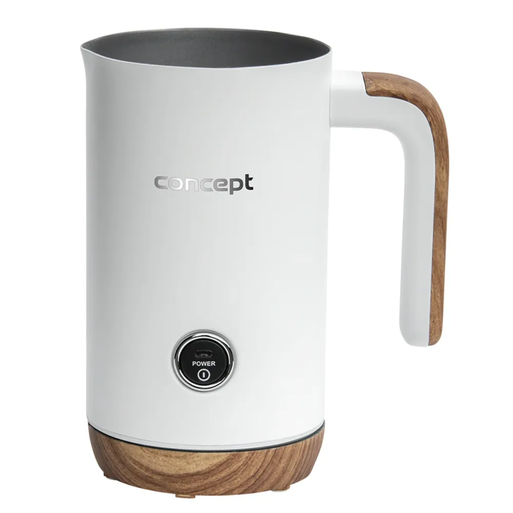 Concept Nordic NM4101 Milk Frother 500W White Latte Cappuccino Frappe Hot Chocolate 3 Modes Stainless Di acciaio