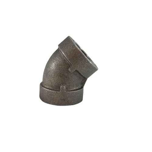 2" Aggiuntivo Heavy Black 45 Degree Elbow 300 Malleable Iron Fittings 69188