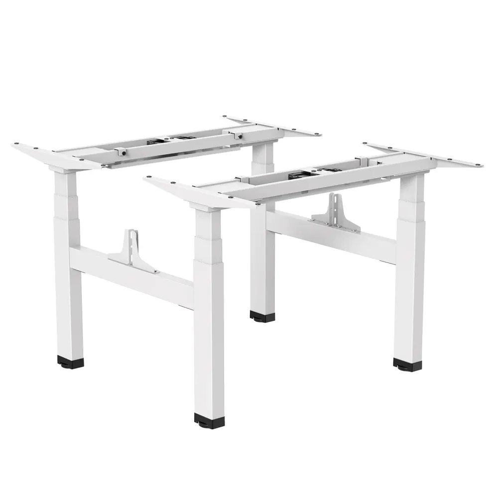 Ergo Office electric double height modulabile desk, max height 128cm, max 125kg x2, without standing/sitting top (2 parts)...
