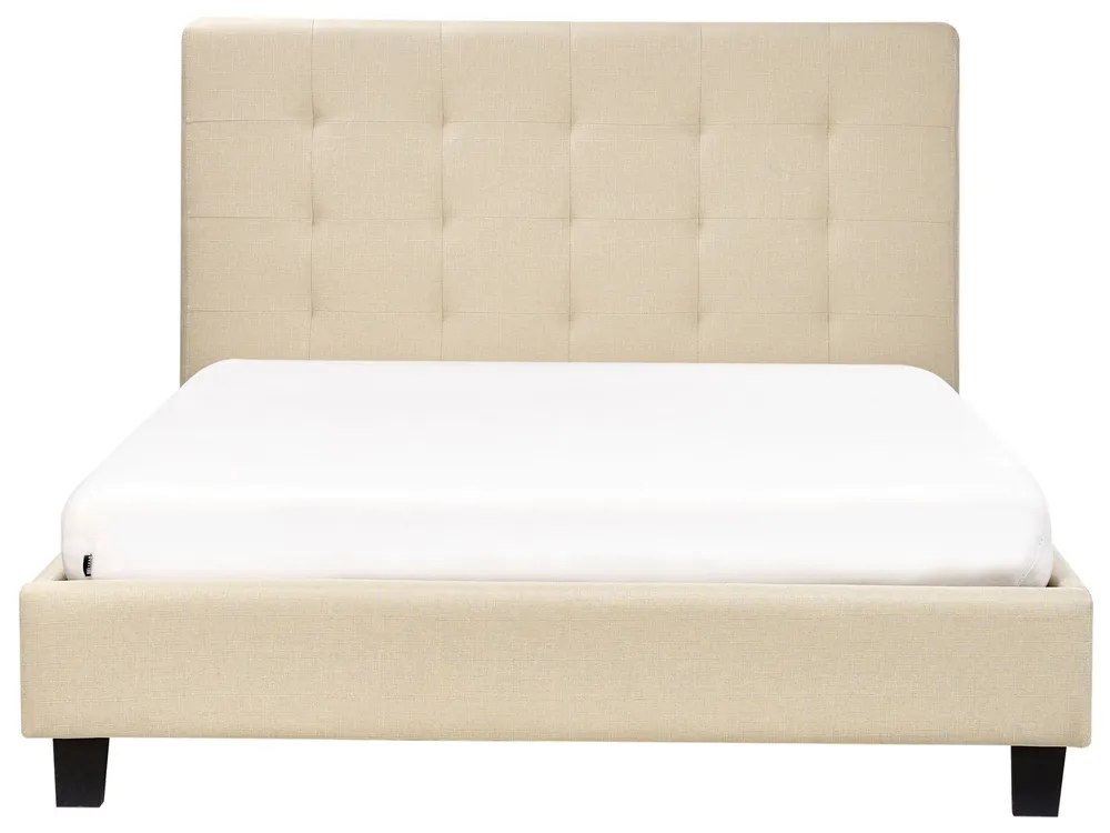 Fabric EU Double Size Bed Camoscio LA ROCHELLE